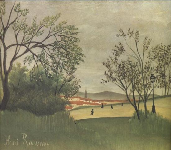 Henri Rousseau View of Saint-Cloud from the Heights of Bellevue France oil painting art